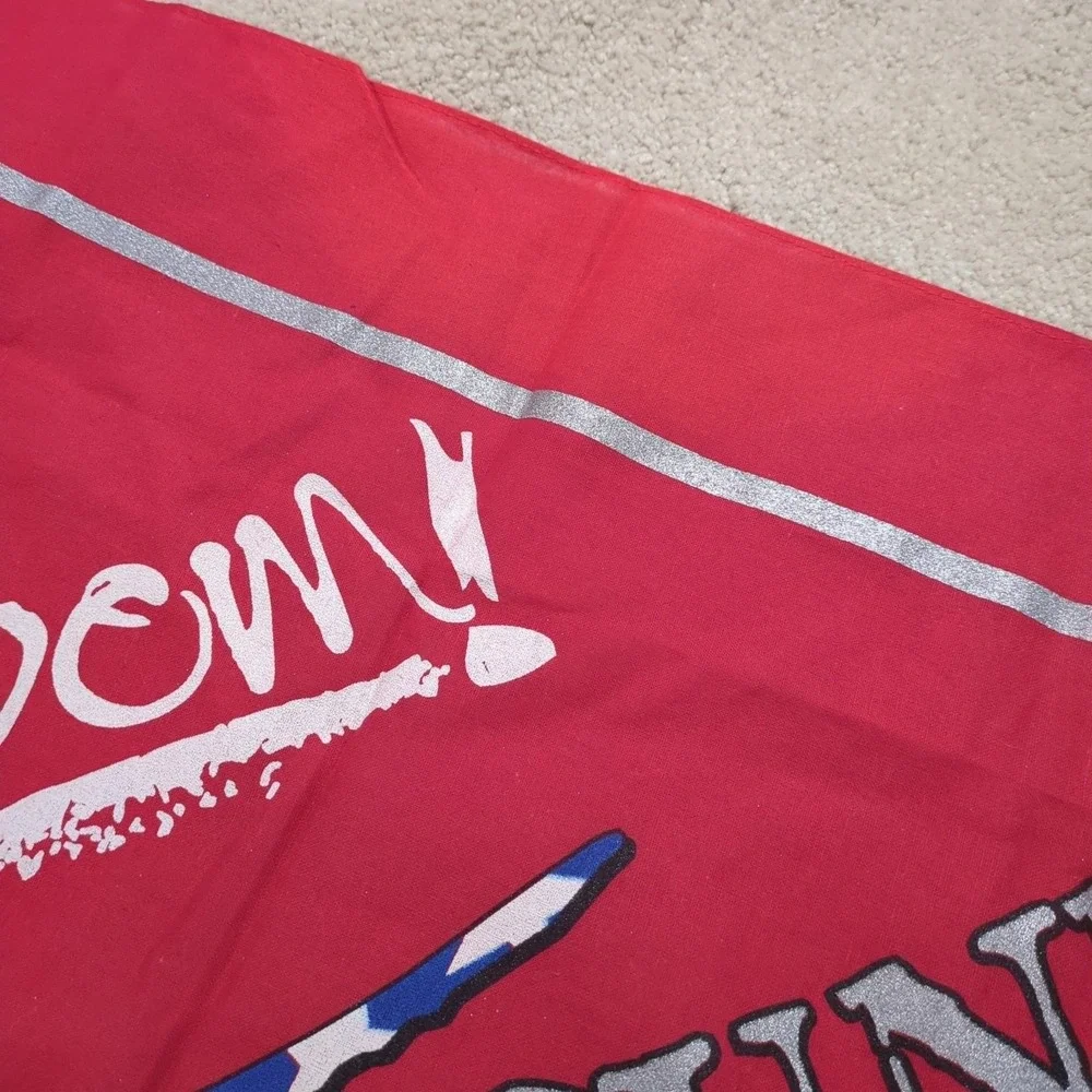 Brooks & Dunn Vintage Concert Bandana Handkerchief Scarf Red Freedom America 250